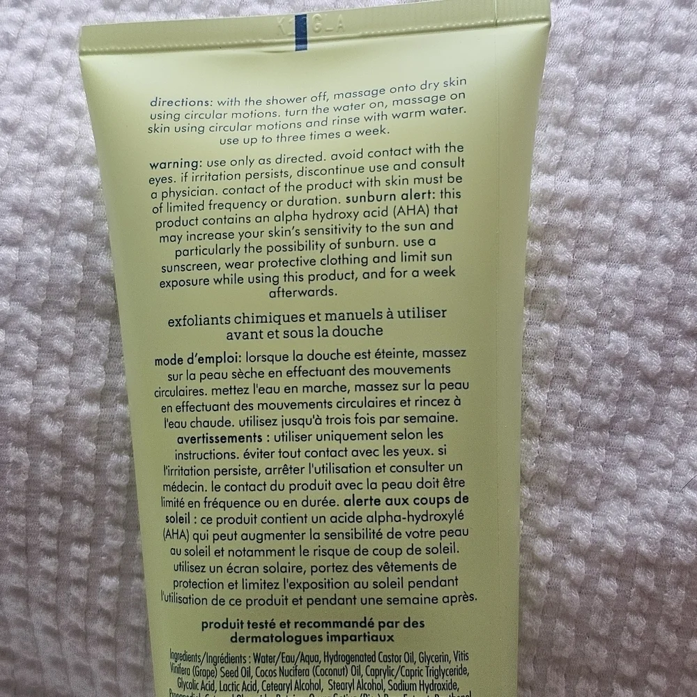 Skinfix Resurface+ Glycolic Renewing Scrub exfoliating body scrub 8 fl.oz.